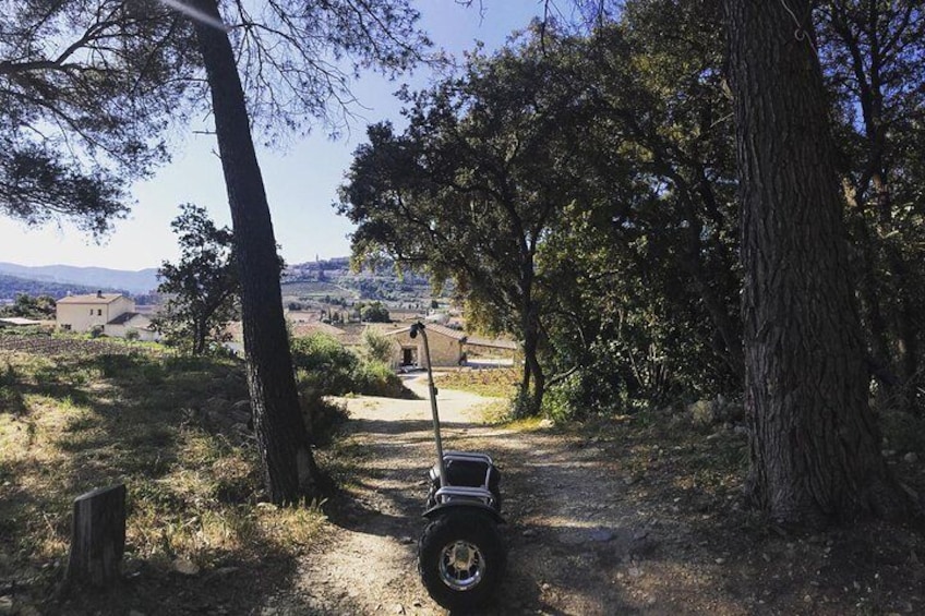 Gyropod overlooking the Cadière d'Azur