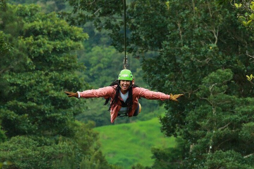 Extreme Canopy tour in Monteverde