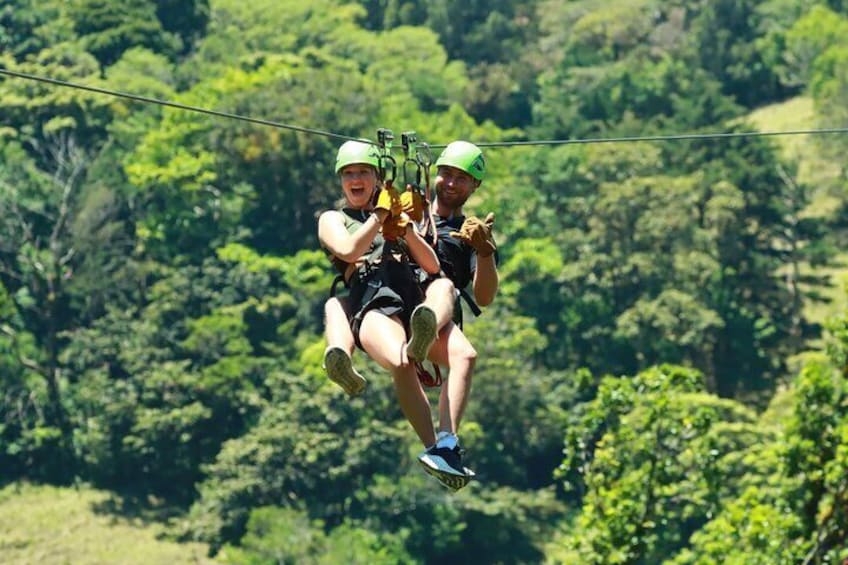 Extreme Canopy tour in Monteverde