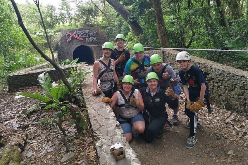 Extreme Canopy tour in Monteverde