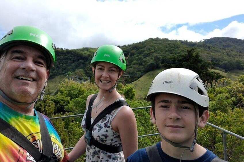 Extreme Canopy tour in Monteverde