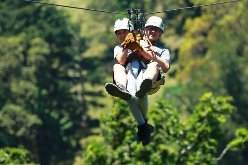 Extreme Canopy tour in Monteverde