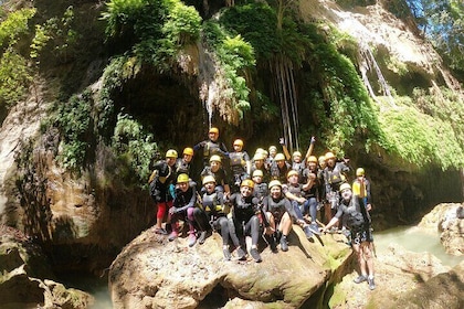 Canyoning, Rappel, Natural slides, Hiking in Comala Waterfalls