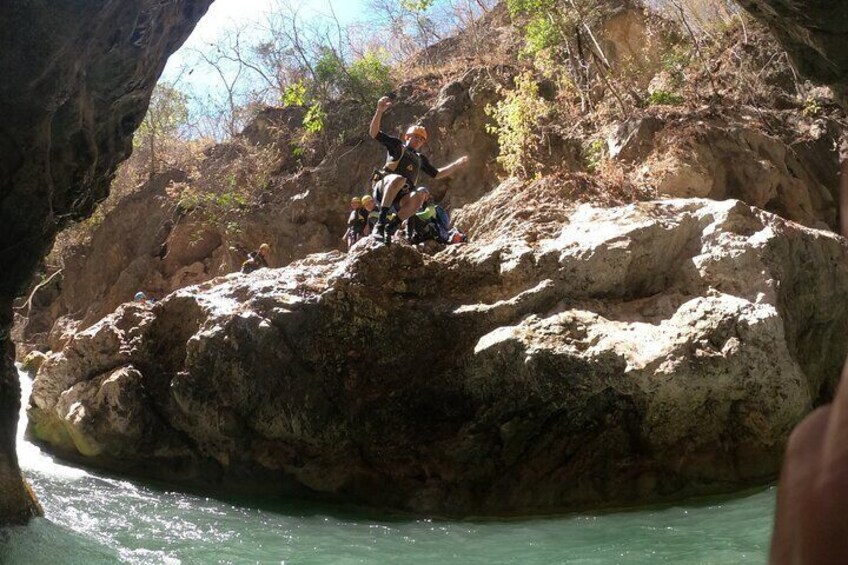 Canyoning, Rappel, Natural slides, Hiking in Comala Waterfalls