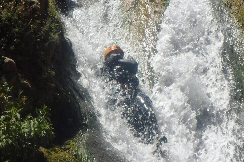 Canyoning, Rappel, Natural slides, Hiking in Comala Waterfalls