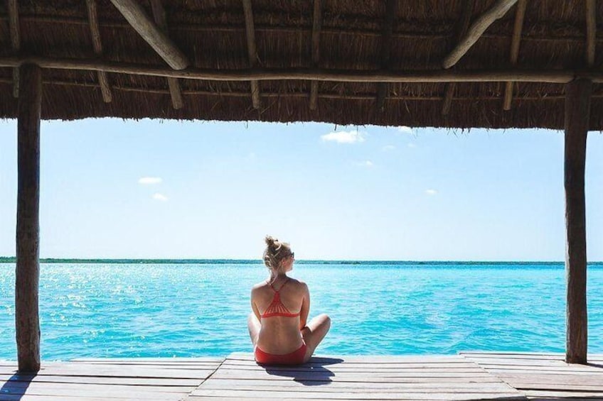 Relax at Bacalar Seven Color Lagoon