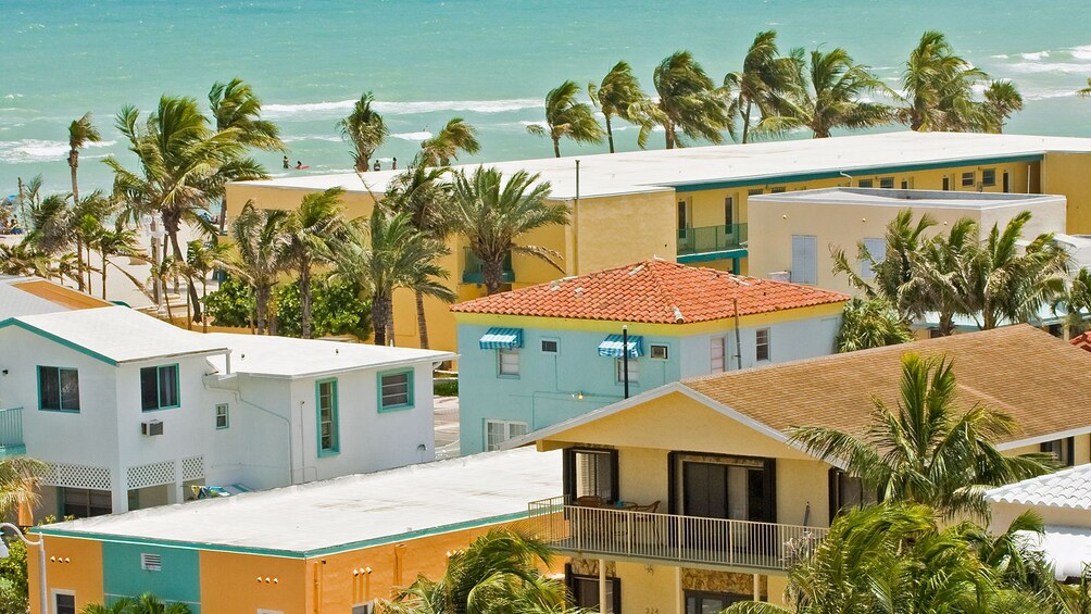 View of beach homes in Los Angeles