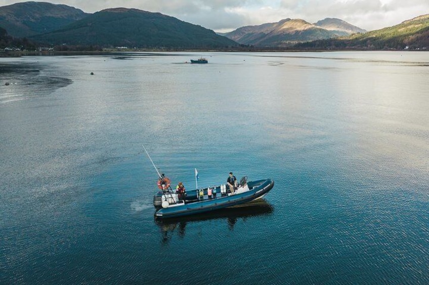 Another beautiful view of our starting point in the Holy Loch, just outside the marina. What a view!