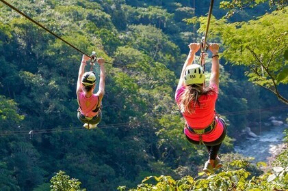 Combo Jorullo Bridge ATV, Zipline, Muilezels