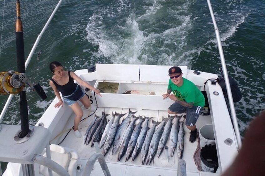 Private fishing charter Bertram 31ft 6 pax max if you don't fish you don't pay