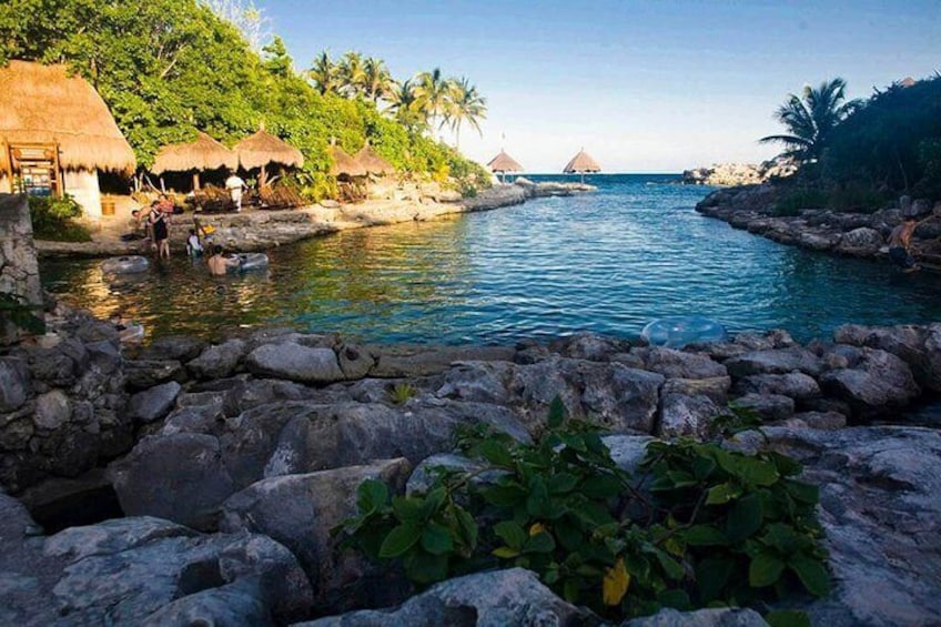 Natural pools and inlets.