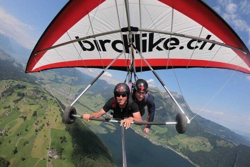 hang gliding tandem flight Mt Stanserhorn - Lucerne