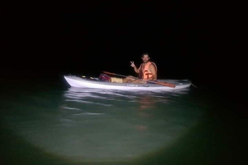 Bioluminescence Night kayak Isla Holbox