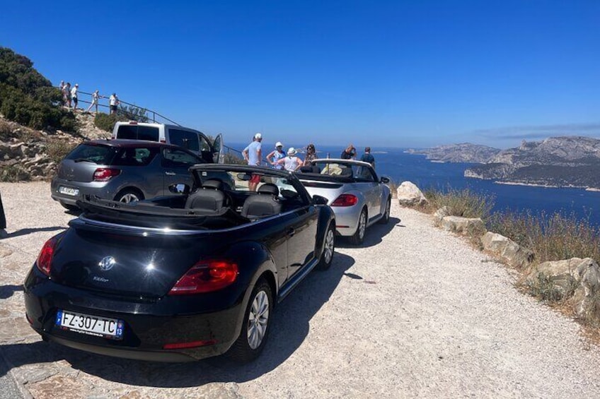 Seaside Tour in Jeep Beetle Cabriolet Marseille La Ciotat Cassis