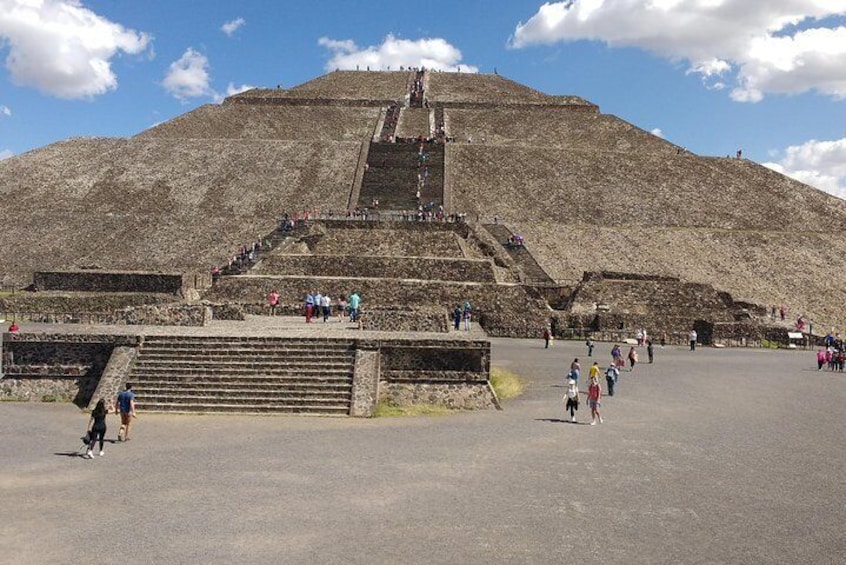 view near the pyramid of the sun