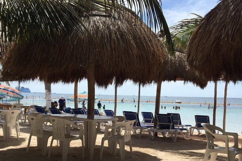 A day at the beach at Los Arrecifes Restaurant-open Bar And Snack