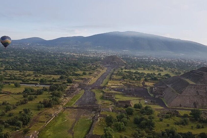 Hot Air Balloon Pyramids from the air