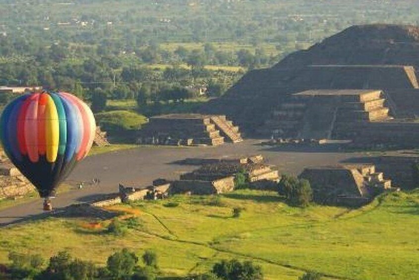 Hot Air Balloon Pyramids from the air