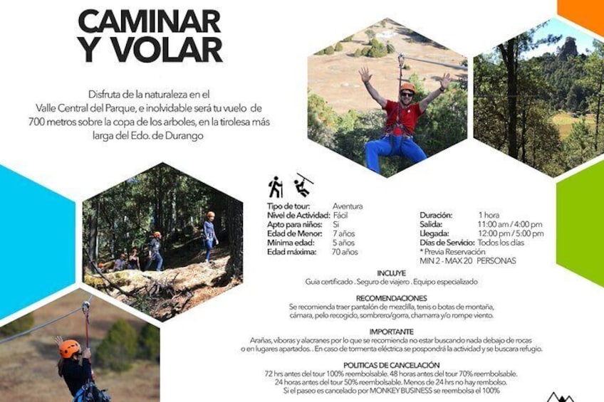 La Piramide Park / WALK AND FLY (Zip Line)
