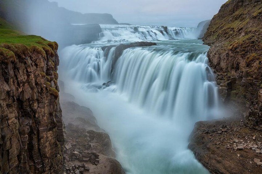 Waterfall Gullfoss in Iceland