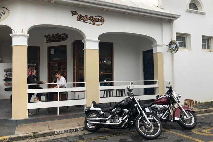 The Cafe Racer Restaurant in Strand - one of our pickup points.
