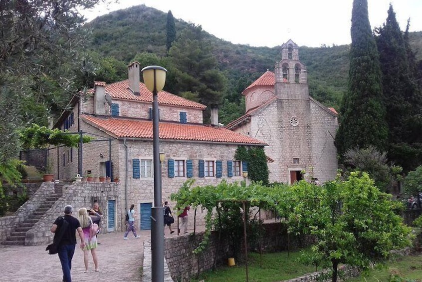 Approaching the monastery