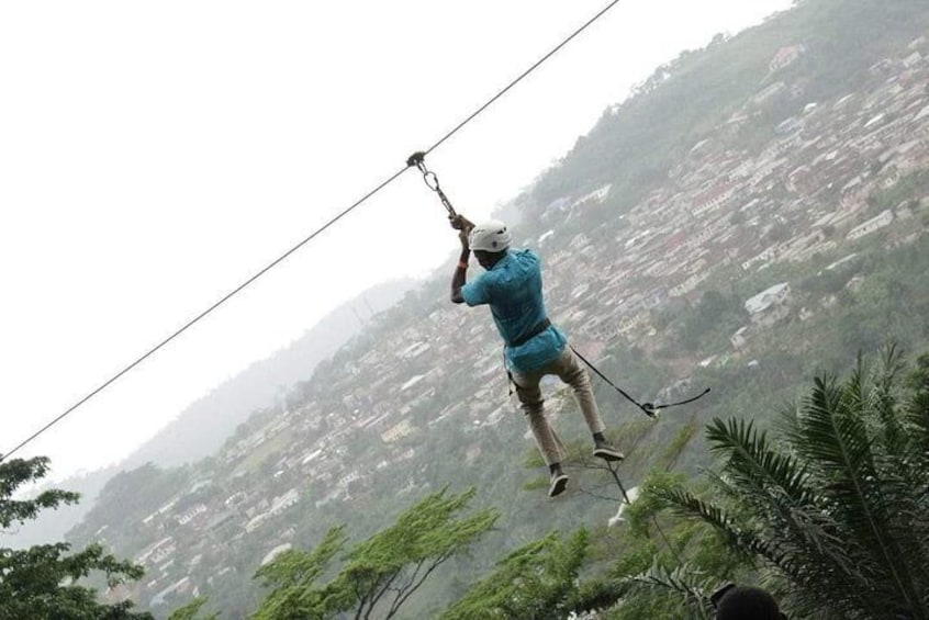 Zip lining