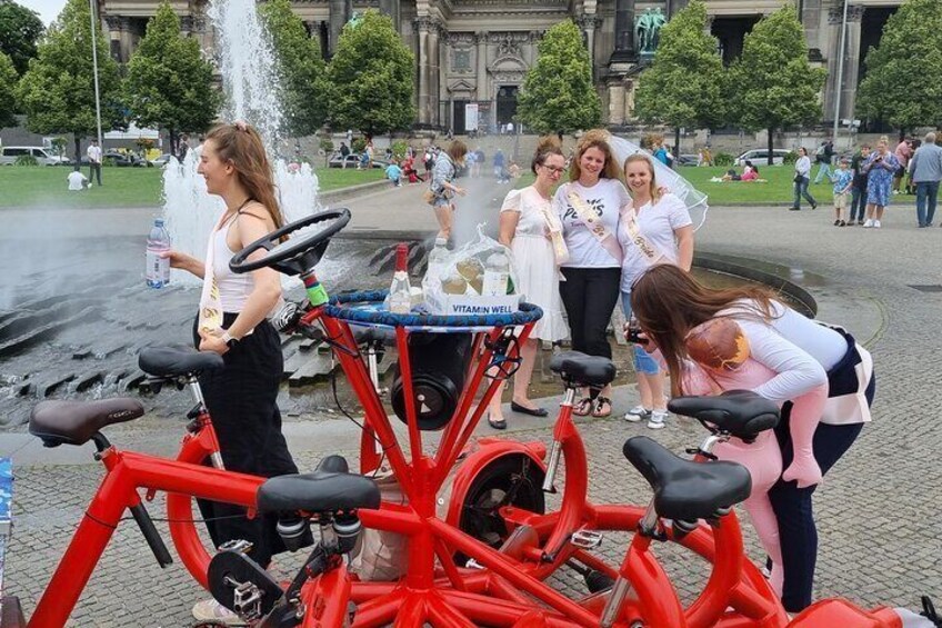 Beer Bike & Party Bike Highlights Berlin City Tour including pick-up