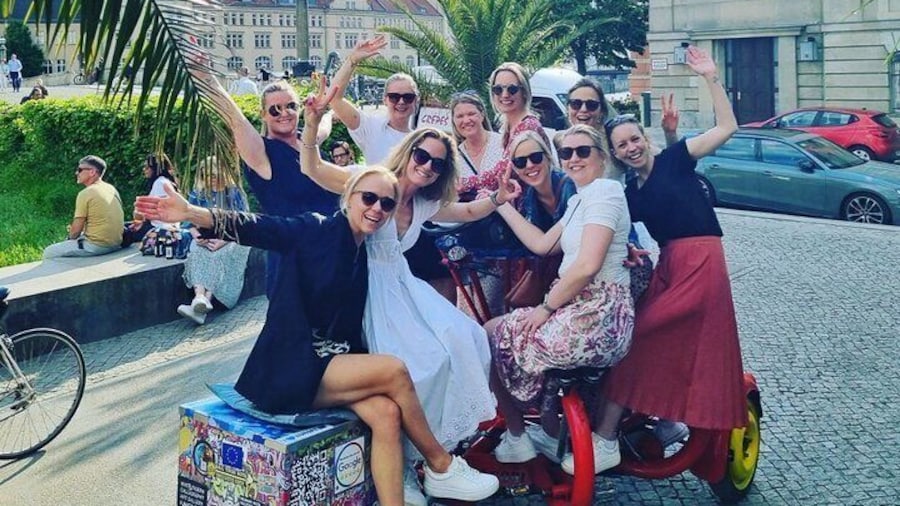 Party and Beer Bike Private Sightseeing Tour Berlin with Pick-up
