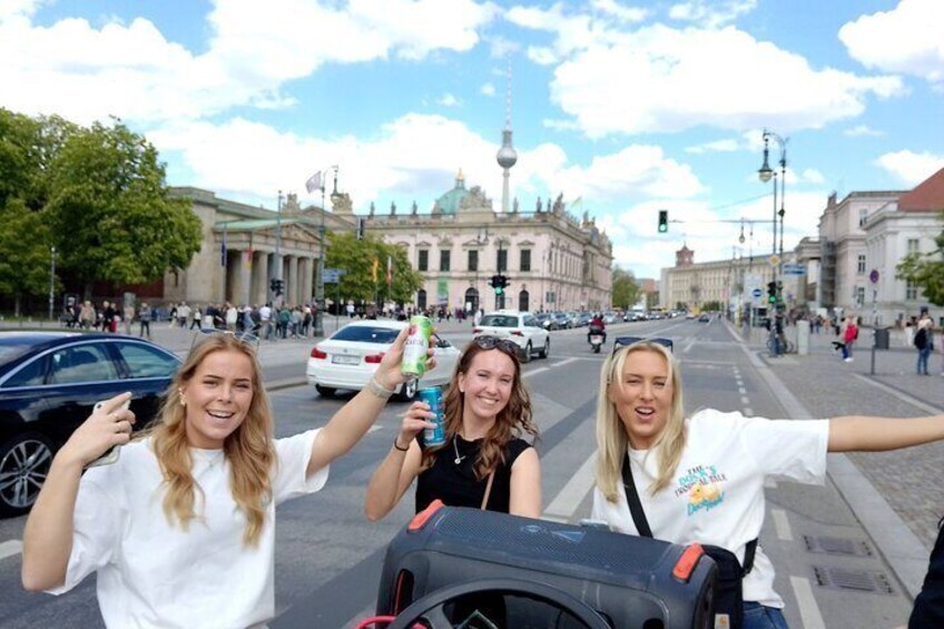 Party and Beer Bike Private Sightseeing Tour Berlin with Pick-up