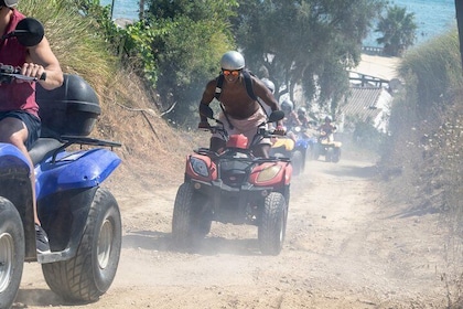 quad bike Quad Guided Tour & food tasting/lunch @The Pink Palace Corfu