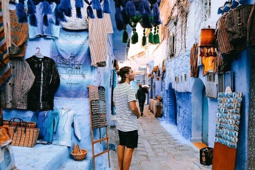 From Tangier : Day trip to Chefchaouen and Akchour the waterfalls 