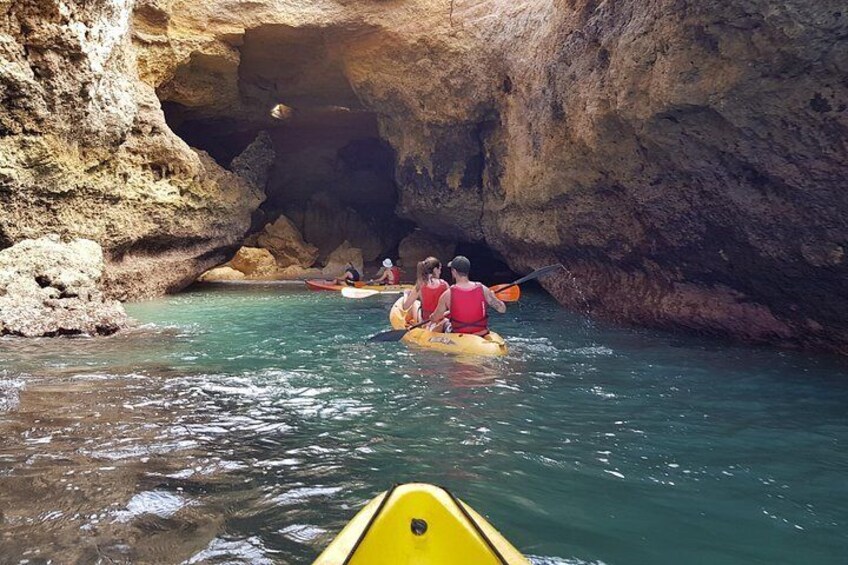 Kayaking in Secret Algarve Benagil Caves