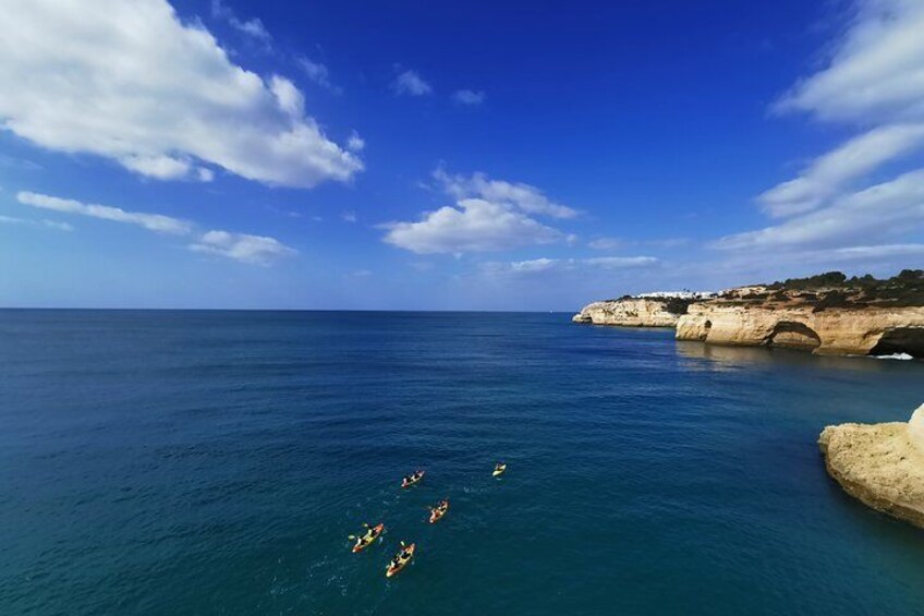 Kayaking in Secret Algarve Benagil Caves