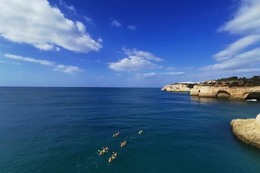 Kayaking in Secret Algarve Benagil Caves