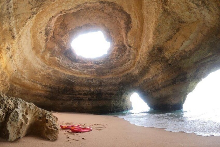 Kayaking in Secret Algarve Benagil Caves