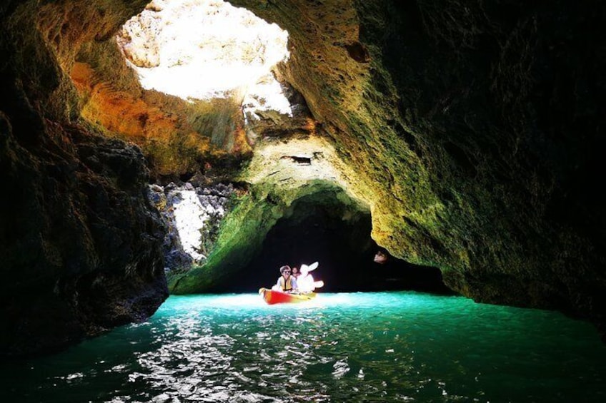 Kayaking in Secret Algarve Benagil Caves
