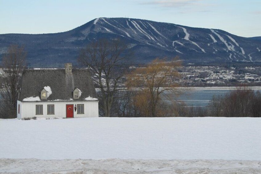 The island in the winter