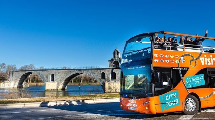 Visit Avignon and Villeneuve lez Avignon aboard a Double-Decker Bus