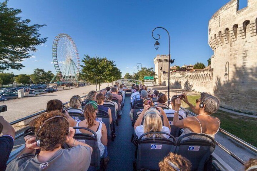 Visit Avignon and Villeneuve lez Avignon aboard a Double-Decker Bus