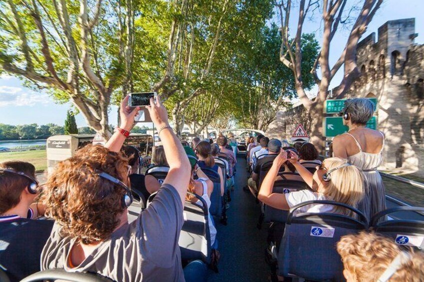 Visit Avignon and Villeneuve lez Avignon aboard a Double-Decker Bus