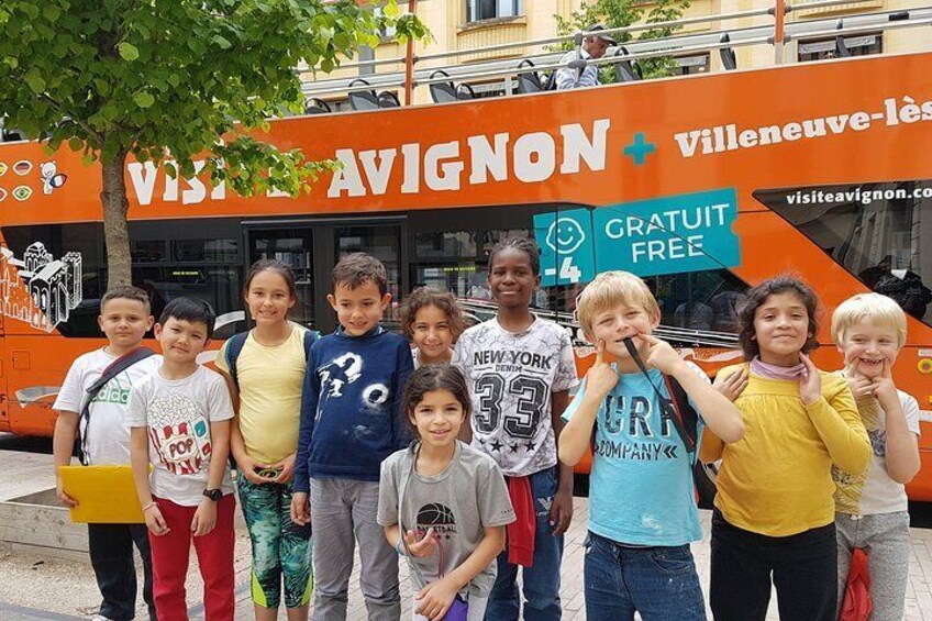 Visit Avignon and Villeneuve lez Avignon aboard a Double-Decker Bus