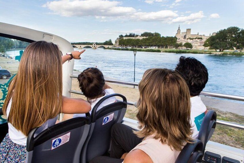 Visit Avignon and Villeneuve lez Avignon aboard a Double-Decker Bus