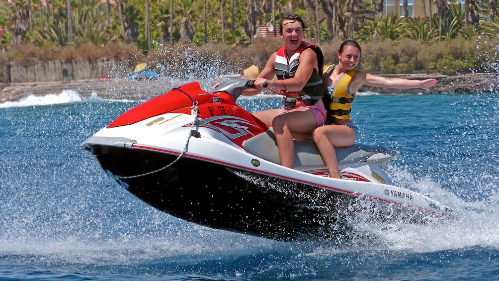Jet skiing in Spain