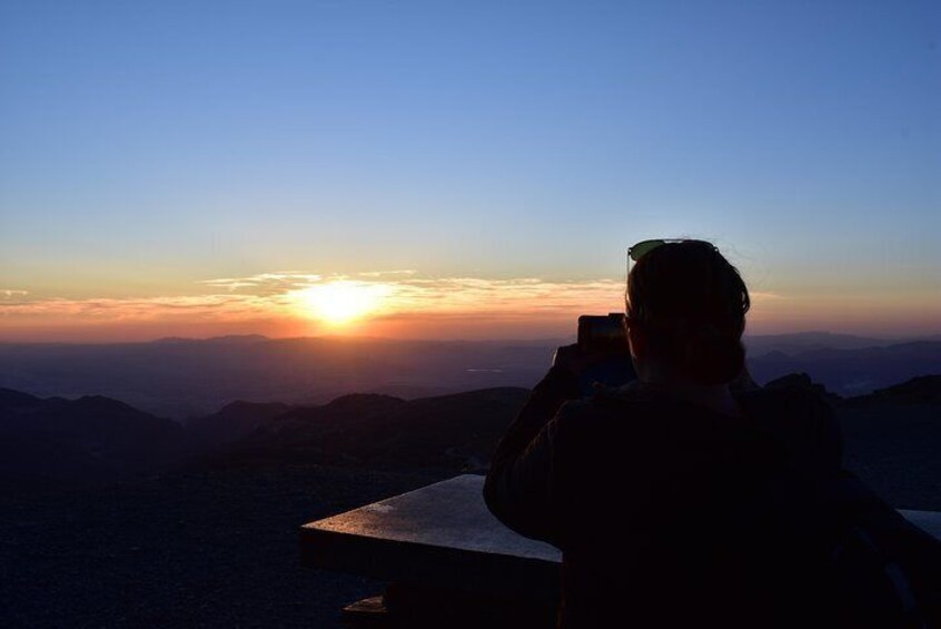 Sunset at 2,500m in Sierra Nevada