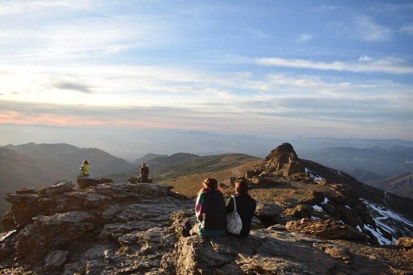 Sunset at 2,500m in Sierra Nevada