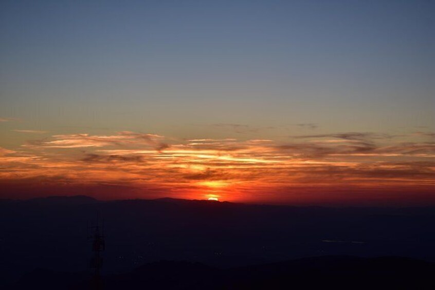 Sunset at 2,500m in Sierra Nevada