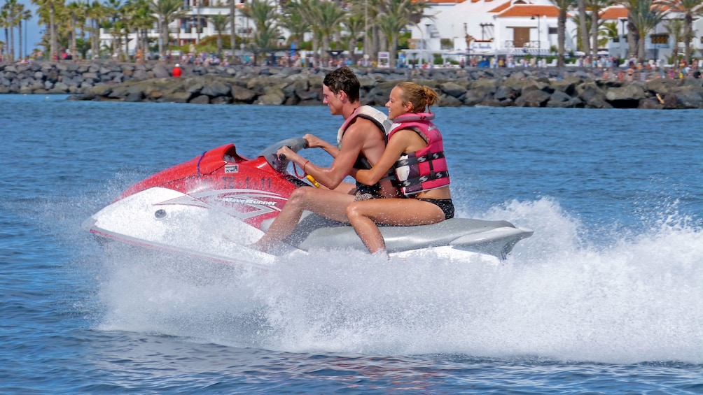 Speedy jet ski in Spain