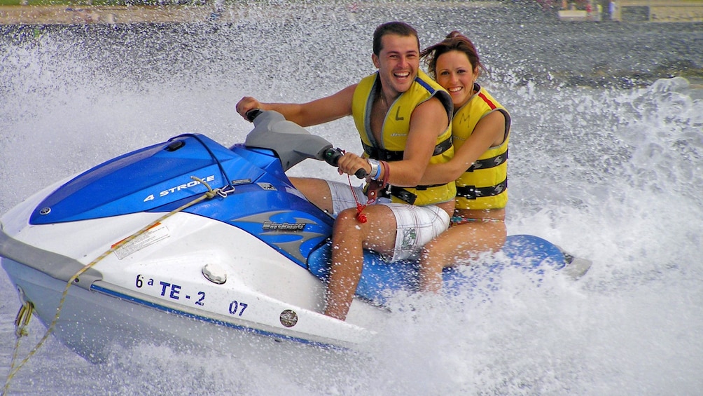 Jet skiing in Spain