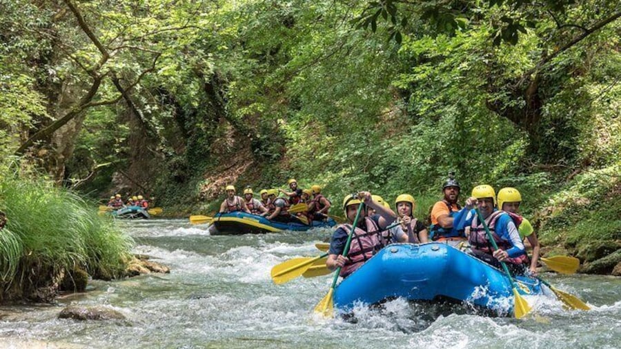 Rafting Lousios river